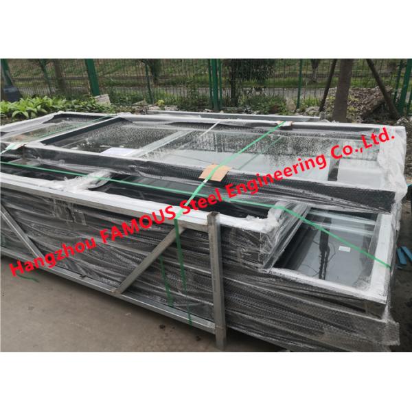 Glass Silencer Louver Storefront Curtain Wall Fireproof PVDF