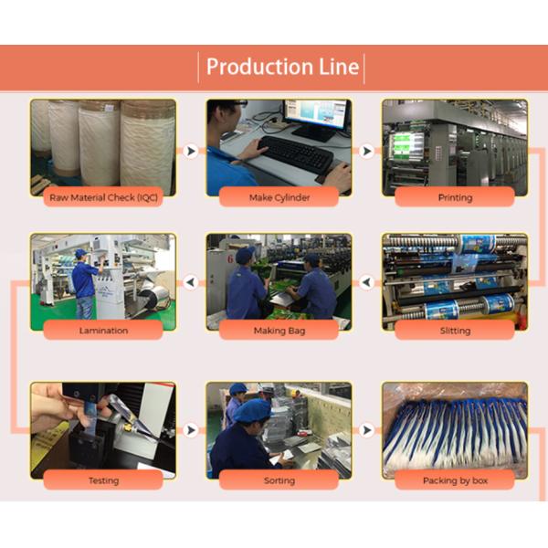 Gravure Printing Snack Bag Packaging 8 Colors With Mutillayer Material