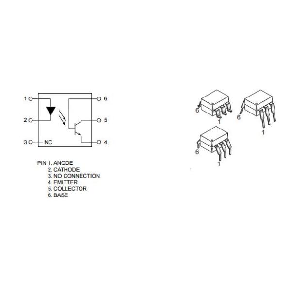 4N25M Electronic IC Chips General Purpose Phototransistor Optocouplers
