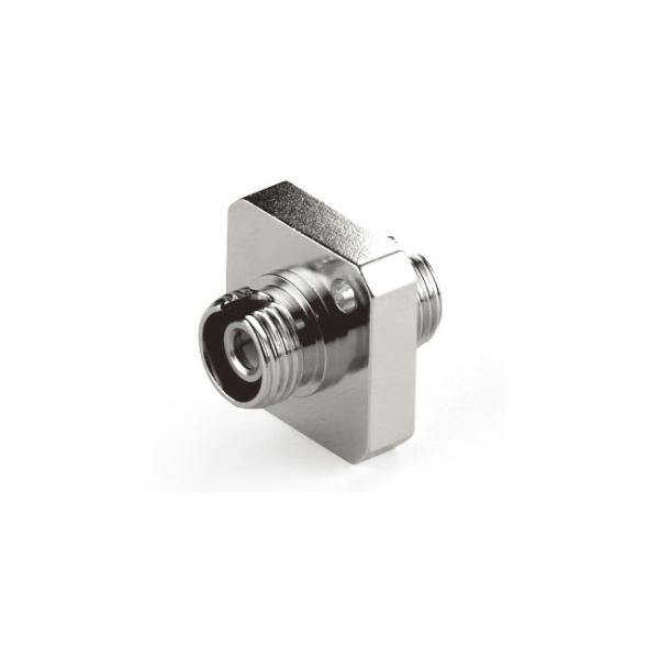 FC Simplex Square Type Fiber Optic Adapter Metal Type With Ceramic Sleeve