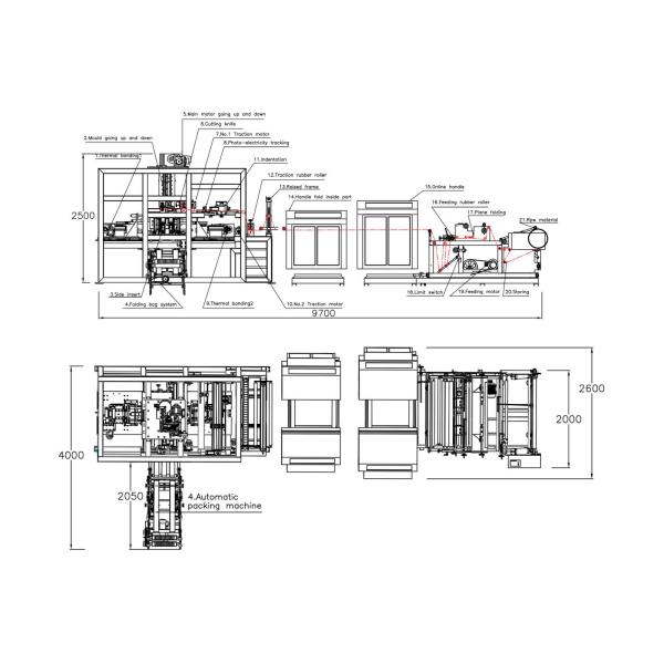 PLC Control Automatic Non Woven Bag Making Machine For Non Woven Bag