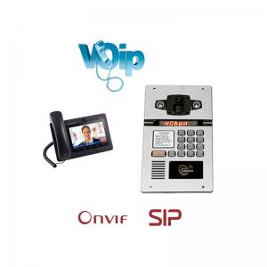 Quality ONVIF Keypad IP Door Audio Video Intercom Multi Apartment Doorbell For Building for sale
