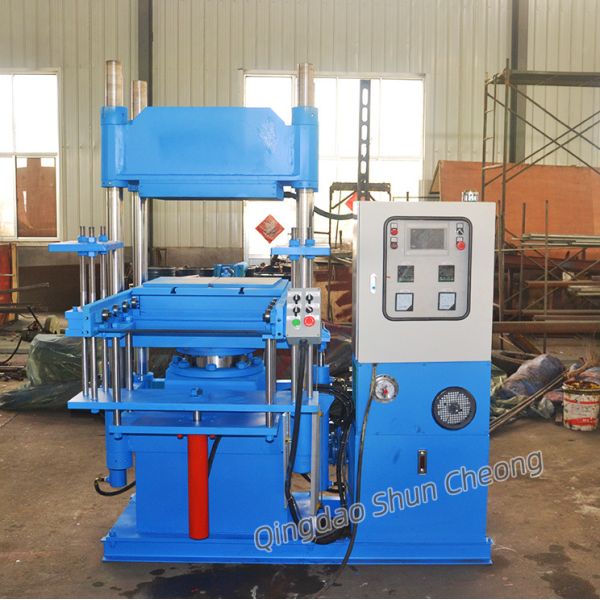 Automatic PLC Control Dual-Layer Hot Plate Rubber Vulcanizing Press with Column Structure Frame