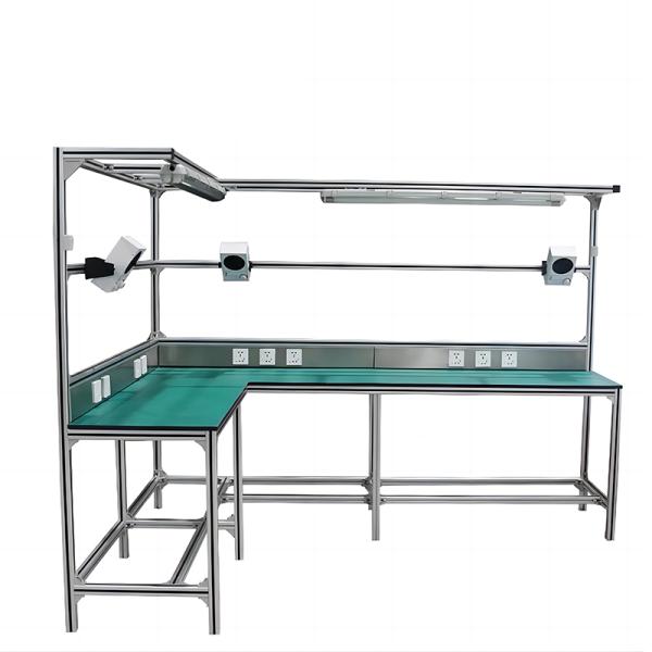 Customized Aluminum Profile Workbench Packing Table With Light