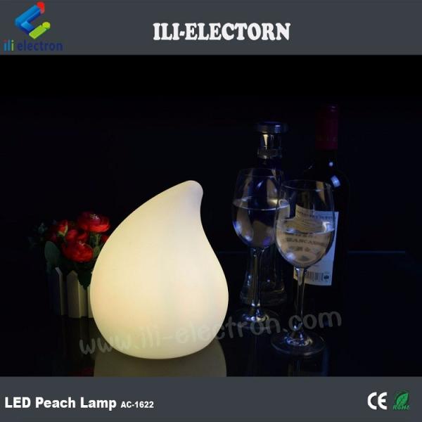colorful peach shape plastic Mini modern table lamp