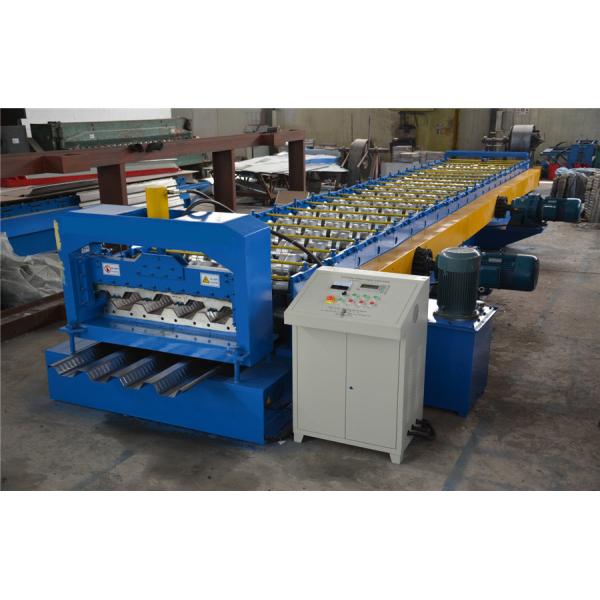 High Speed Galvanized Steel Floor Deck Roll Forming Machine 28 Rows
