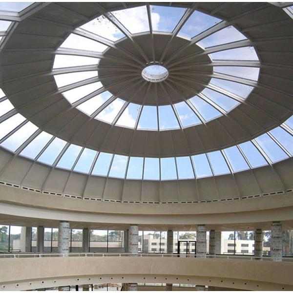 CAD Q355 Round Large Skylight Dome Replacement For Shopping Mall