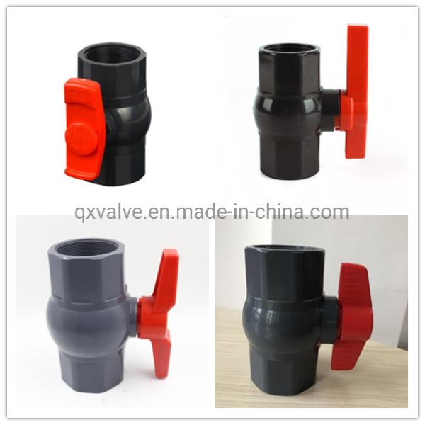 Plastic Material PVC Ball Valve with Socket Thread End