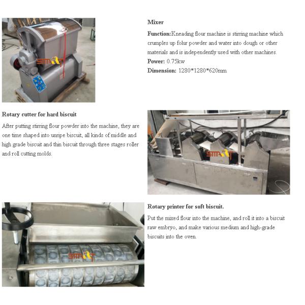SS 30x5x3m 1t/Day Biscuit Making Machines