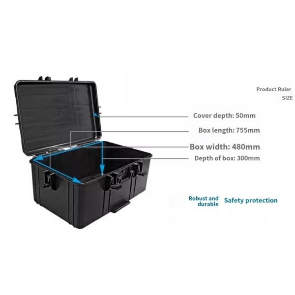 IP67 Waterproof Shockproof Hard Carrying Case with Customizable Foam for Military Electronics Drone Industry