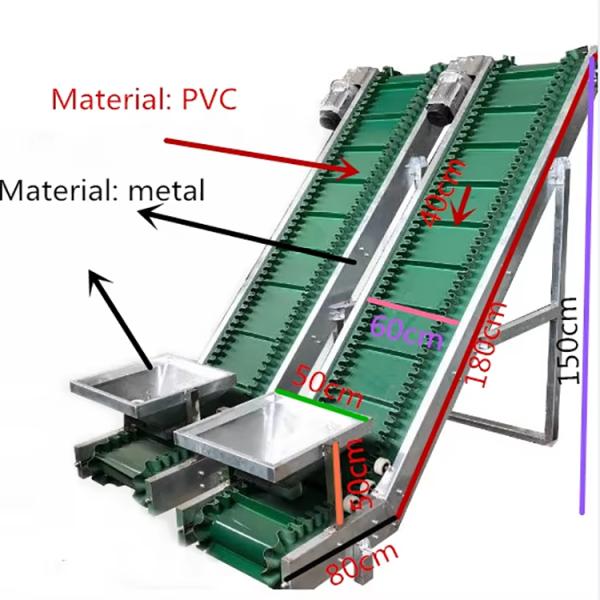 Customizable Vertical Conveyor Rubber Conveyor Belt Machine