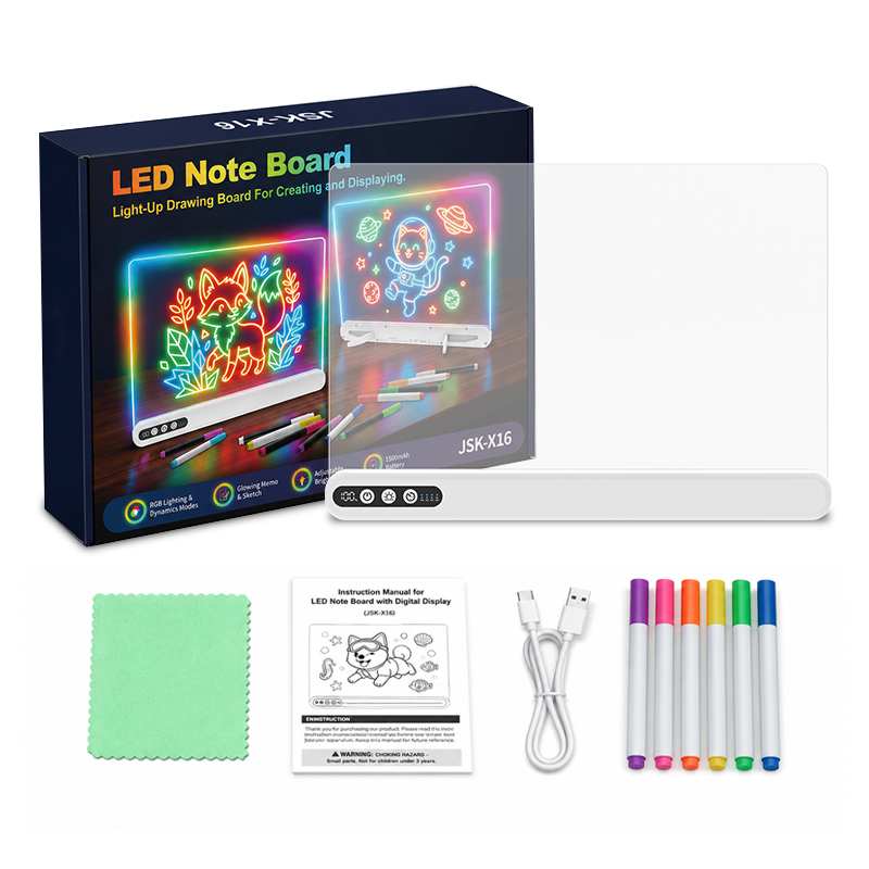 Hot Sale LED Atmosphere Light Board Timer Function 7 Static 7 Dynamic Effects Factory Direct Sales LED Drawing Board