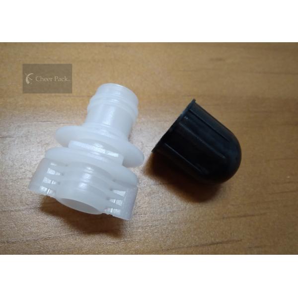 Polyethylene Round Twist Top Cap 12mm For Plastic Bag / Pouch , Plastic Material
