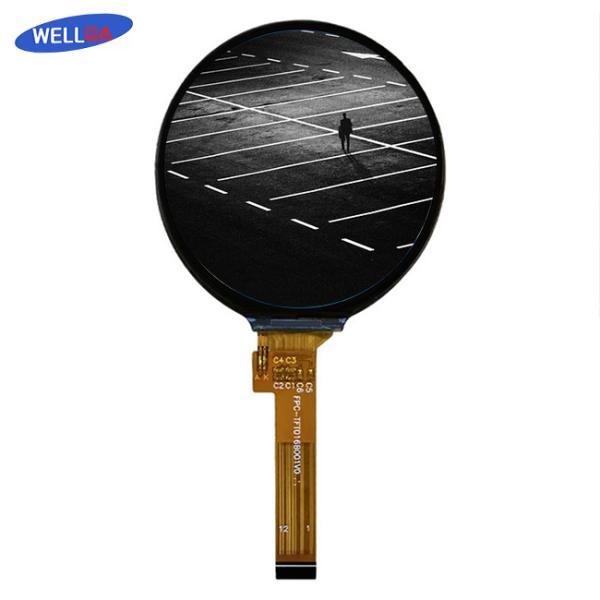 WellDa OEM Round LCD Touch Screen with 2 White LED backlights