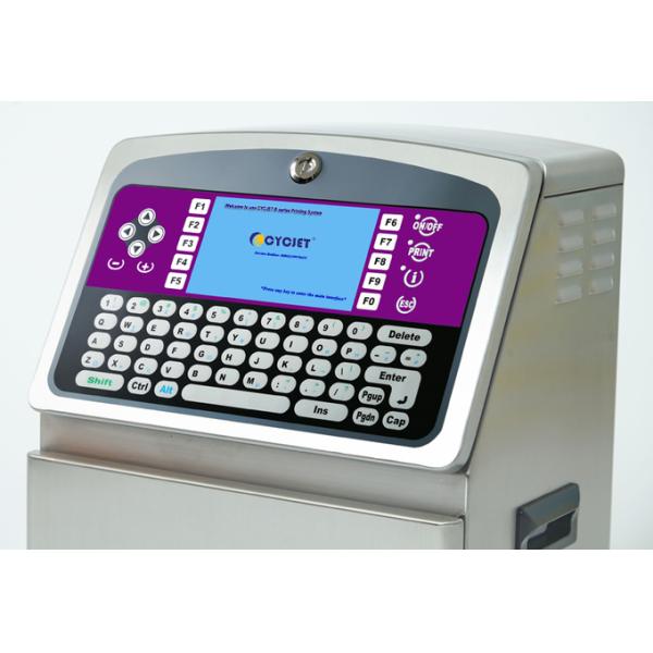 Pigment Ink Cij Continuous Inkjet Printer Expiry Date Coder For Carton Plastic Tube