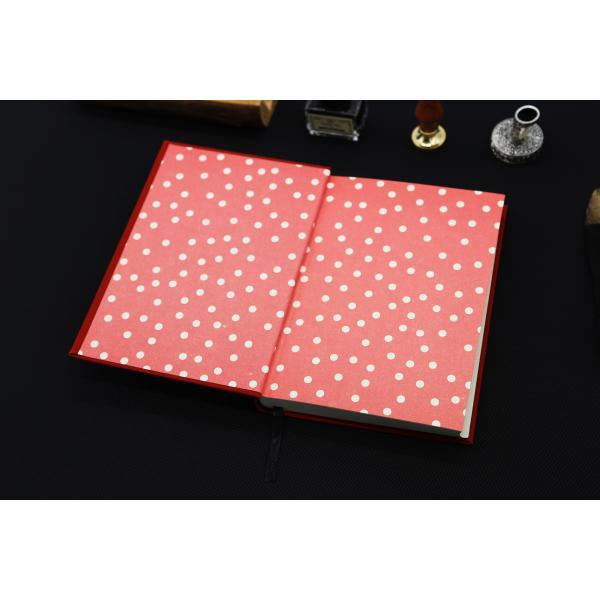 End Paper Printing Custom Journal Notebook 360 Days Fabric Cover Material
