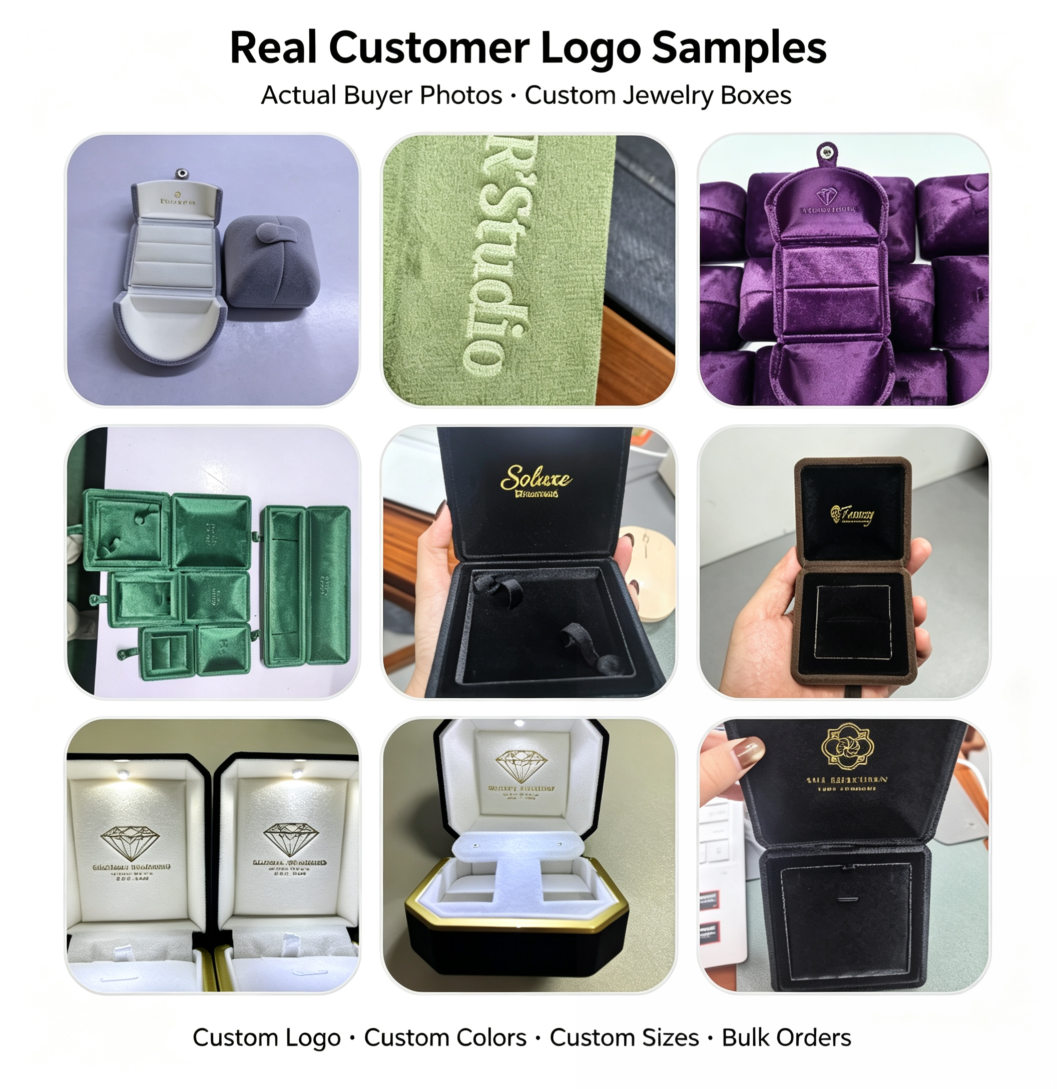 Jewellery Box Square Embossed Button Closure Customized Luxury Packaging Case Bulk Branded Minimalist Wholesale