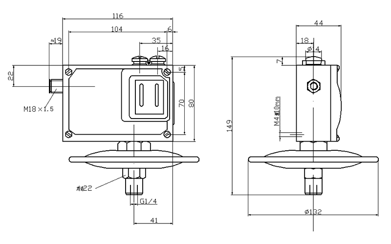 TL0002 Water Pressure Switch Micro Pressure Pressure Controller
