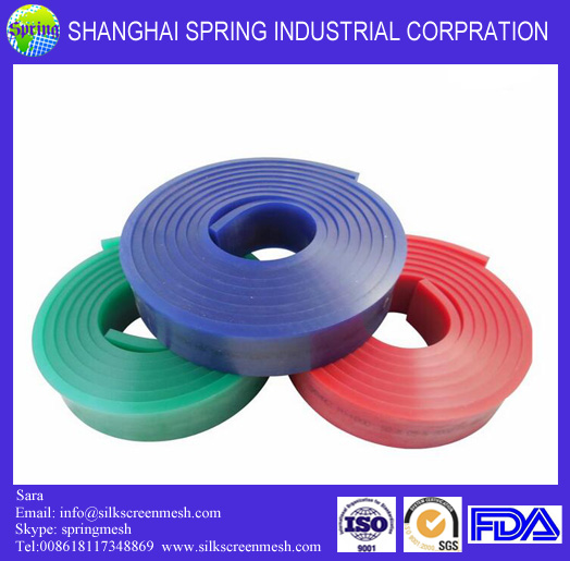 Screen printing squeegee for polyester silk printing mesh PU1