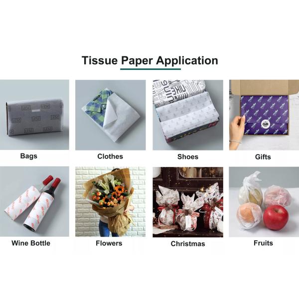 Bright Coloured Fresh Branded Tissue Paper Wrap For Shoe Box