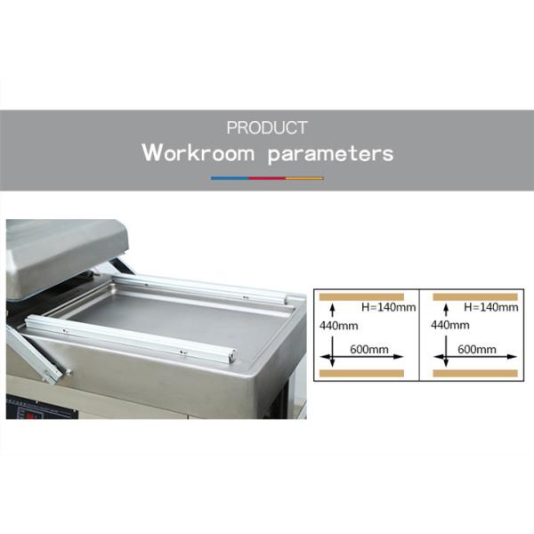 DZ-600 2SB Semi Automatic Double Groove Vacuum Packing Machine with Motor Power 2000W