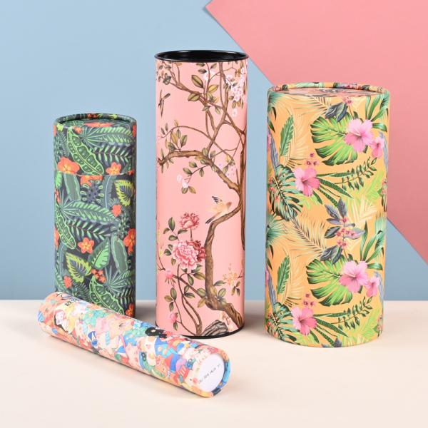 Custom Beauty Cosmetics Cylindrical Paper Tube Packaging Including Express Shipment Providing Durable and Sustainable Packaging Solutions