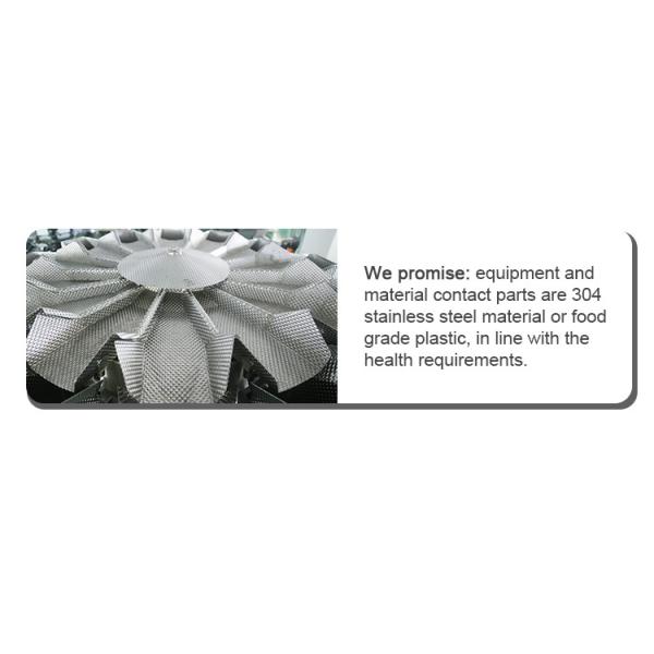 Touch Screen 10 Head Multihead Weigher For Walnuts Screw Kernel Pumpkin Seeds