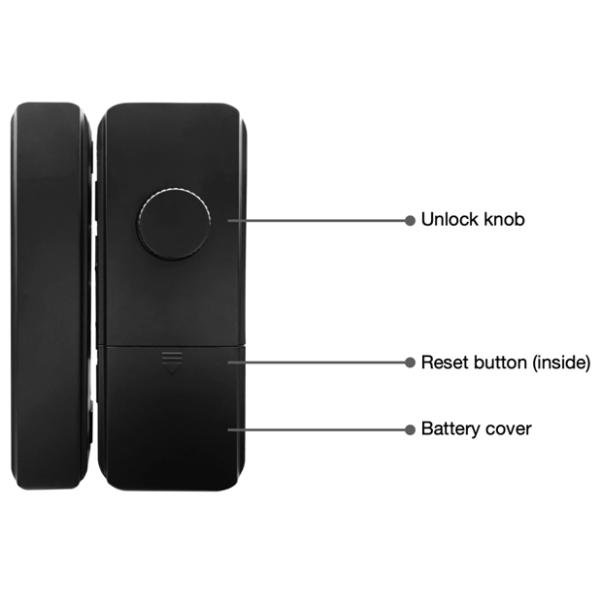 RoHS Smart Bluetooth Fingerprint Lock For Glass Door