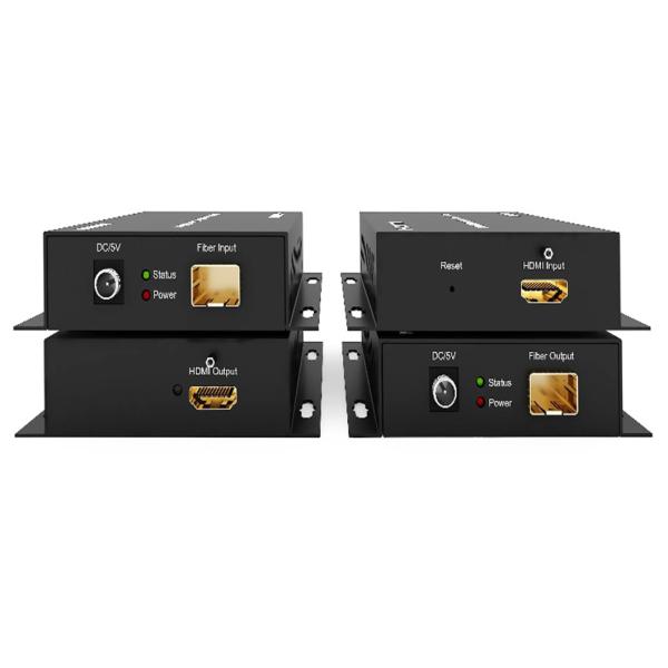 Surface Mountable 60KM UHD 4K HDMI Fiber Extender