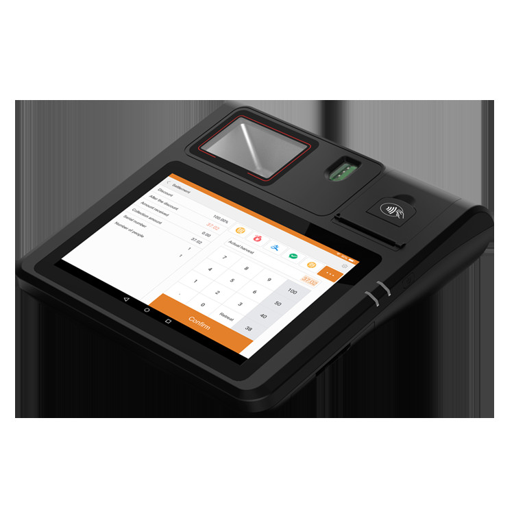 Thermal Printer POS Register System , Touch Screen Contactless Pos Terminal