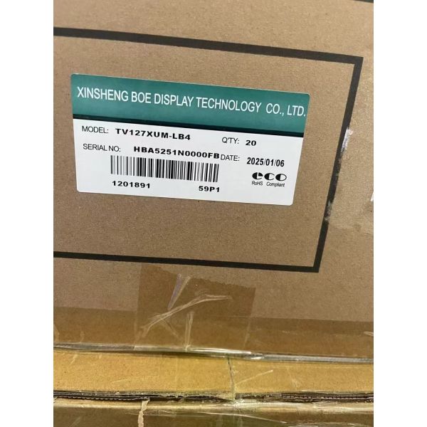 BOE 12.7 Inch LCD Display Panel with 1600x2176 Pixels Resolution and In-Cell Touch for Tablets