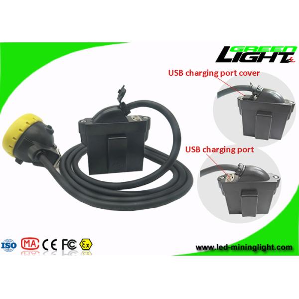 USB Charger LED Mining Light , Mining Cap Lights 10000 Lux Brightness IP68 1.67W