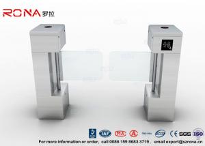 China Access Control Card Pedestrian Security Gates Flap Barrier Gate With Bar Code on sale