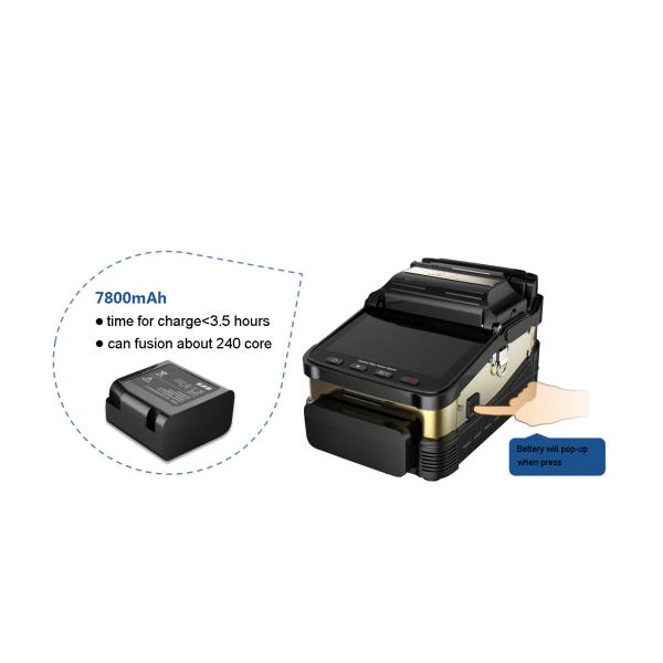 Full Set Fiber Optic Tools Automatic Fusion Splice Machine with Standard 2N Tension Test and Six Motor Auto-Focusing