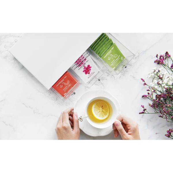 Plastic Condiment Organizer and Tea Bag Holder - 8-Compartment Kitchen Pantry/Countertop Storage Caddy - Divided Chip