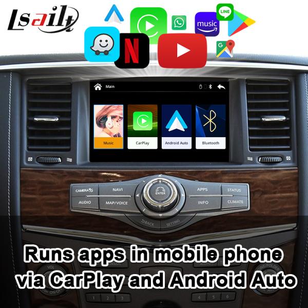 Lsailt CarPlay Interface for Nissan Armada, Quest, Pathfinder with Android Auto, upgrade original screen