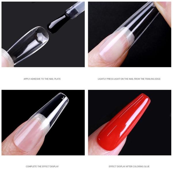 Customized Logo Quick Building Mold Tips Wholesale Dual Form Tips Extension Molds Tips With Nail Reusable Pad for Nail Art