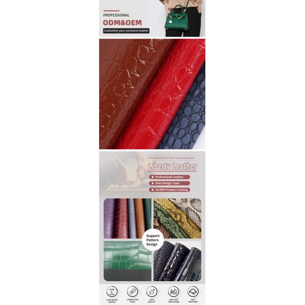 Microfiber PU Synthetic Leather Crocodile Pattern for Bags Shoes Sofas Wallet Cases Notebooks Garments Footballs Outdoor Use