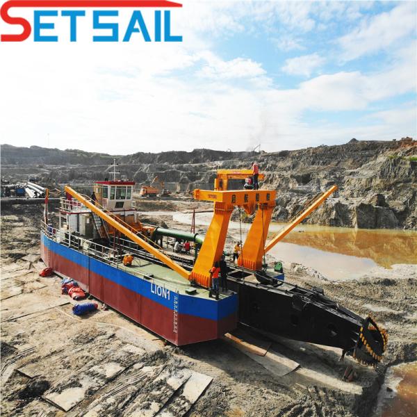 Siemens PLC Controlled Cutter Suction Sand Dredging Equipment for Dredging Depth 1-30m