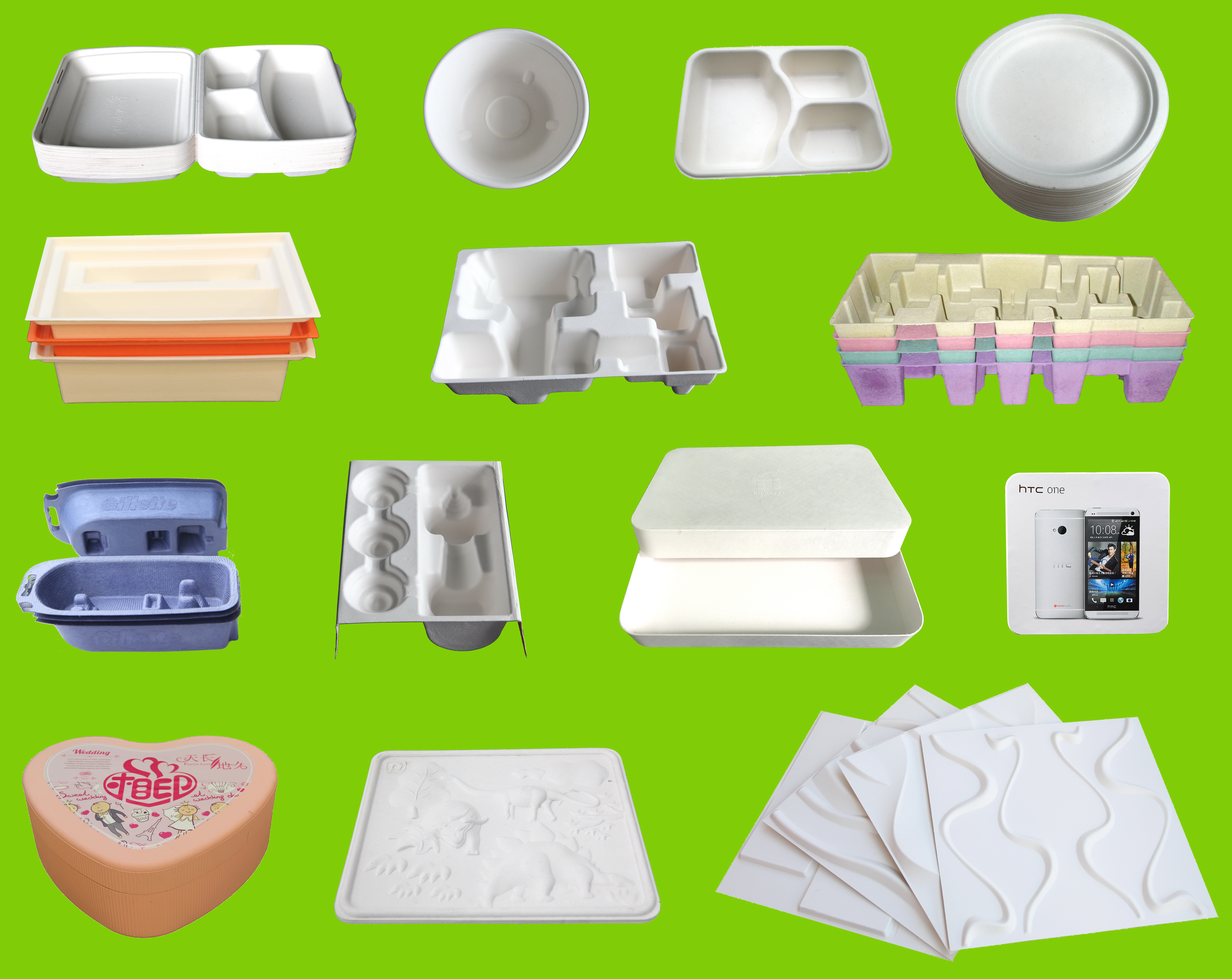 Fiber Molding Industrial Package Machine / Pulp Luxury Packaging Cellulose Thermoforming Machine