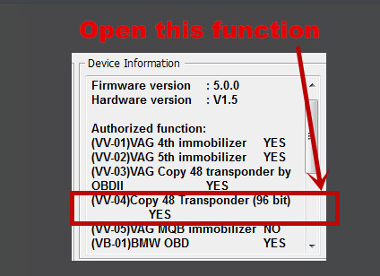 1 Token Each Time VVDI Key Programmer With 96bit ID48 Complete Cloning Service Activation