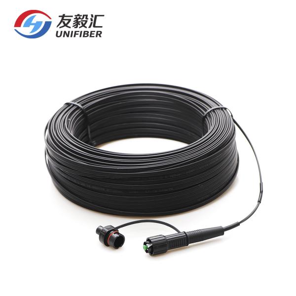 G657A1 FTTH Pre Connectorized Drop Cable SC/APC To SC/APC 1~150m