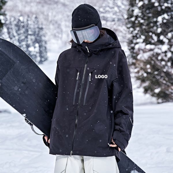 OEM Custom Couple American Style Snowboard Jacket Waterproof Windproof Thick Warm Winter Ski Outer Coat