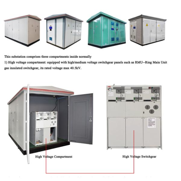 Outdoor Electrical Substation Box For High Rise Buildings / Temporary Construction