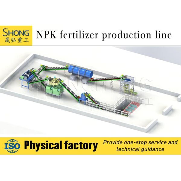 Energy-Saving Non-Drying Continuous Production Compound Fertilizer Granulation Line for NPK Fertilizer