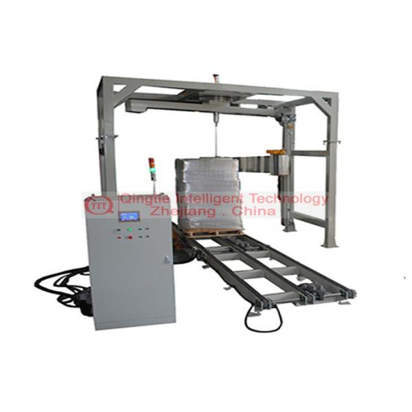 Powerful Automatic Pallet Stretch Wrapping Machine / PLC Baggage Wrapping Machine