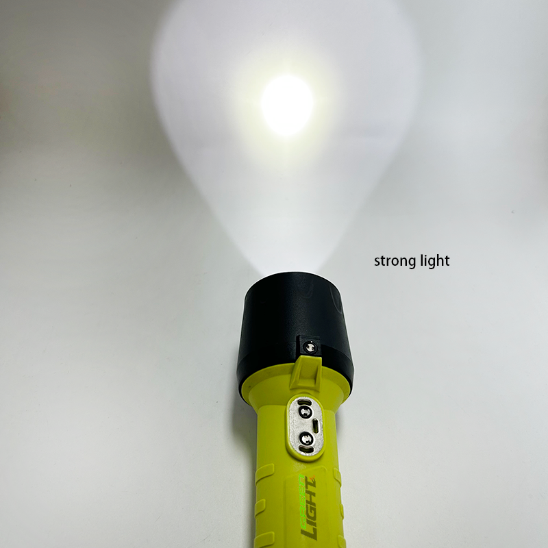 Heavy Duty Explosion Proof Flashlight with LED Light Source Providing Safe and Illumination for Hazardous Industrial Applications