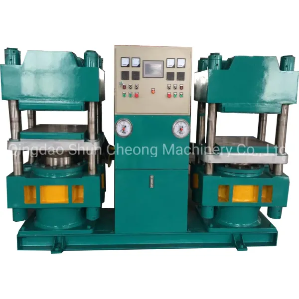 Rubber vulcanizing press technical diagram
