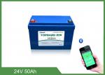 Smart AGV Bluetooth Lithium Battery TB-BL2450F Lifepo4 Cell 24V 50Ah For Ios /