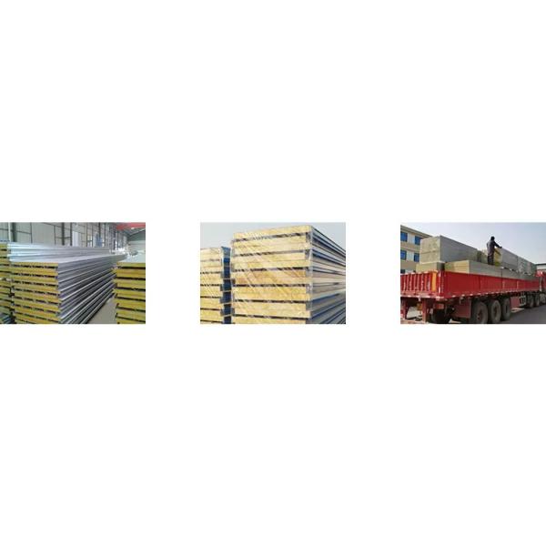 EPS Core Material Insulated Fireproof Sandwich Panel for Hotels Width 950mm/1150mm